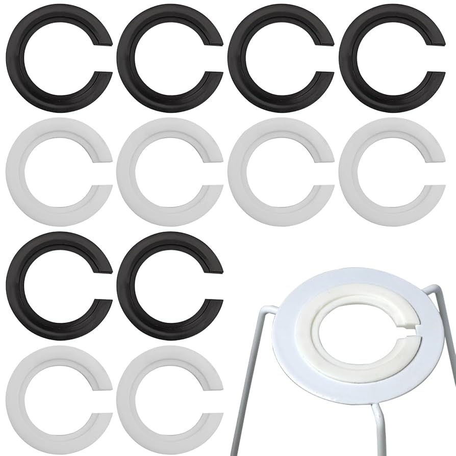 XYQMLY 12 Pack E27 to E14 Lamp Shade Adapter Ring, Screw